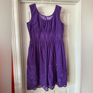 Coldwater Creek Size 16 Petite Jewel Tone Purple Dress